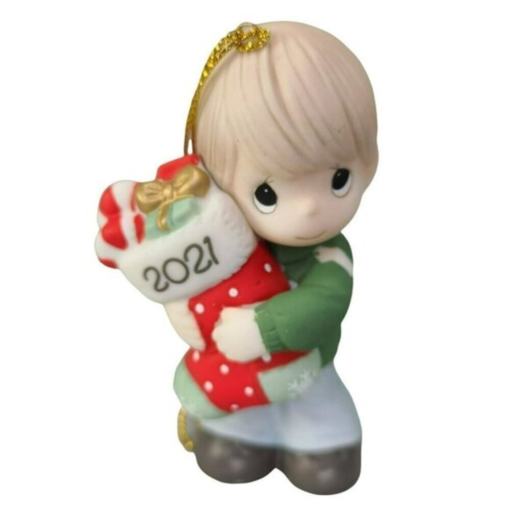 Precious Moments You Fill Me With Christmas Cheer 2021 Boy Christmas Ornament Nw